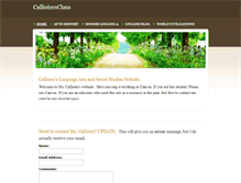 Tablet Screenshot of callistersclass.weebly.com