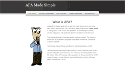 Desktop Screenshot of apamadesimple.weebly.com