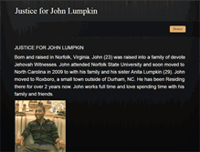 Tablet Screenshot of justice4johnlumpkin.weebly.com