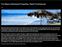 Tablet Screenshot of fortmyersdistressedbankforeclosures.weebly.com