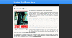 Desktop Screenshot of download-street-dreams.weebly.com