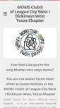 Mobile Screenshot of momsclublcwd.weebly.com