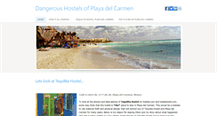 Desktop Screenshot of dangeroushostelsplayadelcarmen.weebly.com