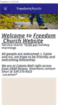 Mobile Screenshot of freedom2church.weebly.com
