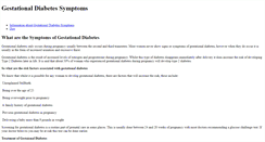 Desktop Screenshot of gestationaldiabetessymptoms.weebly.com