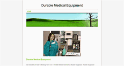 Desktop Screenshot of durablemedicalequipment.weebly.com