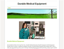 Tablet Screenshot of durablemedicalequipment.weebly.com