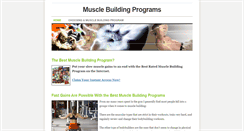 Desktop Screenshot of musclebuildingprograms.weebly.com