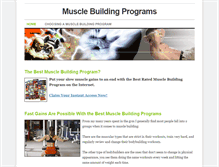 Tablet Screenshot of musclebuildingprograms.weebly.com