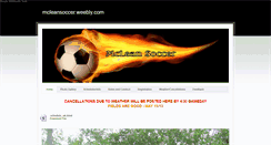 Desktop Screenshot of mcleansoccer.weebly.com