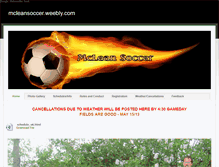 Tablet Screenshot of mcleansoccer.weebly.com