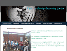 Tablet Screenshot of ccmscommunitygarden.weebly.com