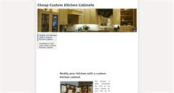 Desktop Screenshot of cheapcustomkitchencabinets.weebly.com