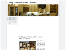 Tablet Screenshot of cheapcustomkitchencabinets.weebly.com