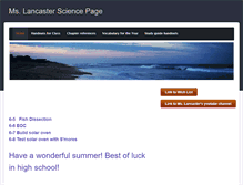 Tablet Screenshot of mslancasterscience.weebly.com