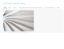Tablet Screenshot of footwearreviewblogmt.weebly.com