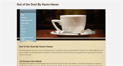 Desktop Screenshot of outofthedustkarenhesse.weebly.com