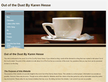 Tablet Screenshot of outofthedustkarenhesse.weebly.com