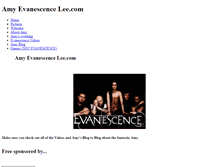 Tablet Screenshot of amyevanescencelee.weebly.com