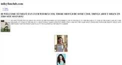 Desktop Screenshot of mileyfanclub.weebly.com