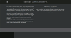 Desktop Screenshot of eldoradoelementaryschool.weebly.com