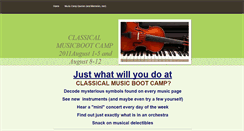 Desktop Screenshot of classicalmusicbootcamp.weebly.com