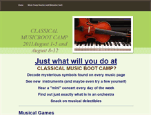 Tablet Screenshot of classicalmusicbootcamp.weebly.com