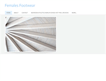 Tablet Screenshot of femalesfootwear5p.weebly.com