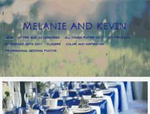Tablet Screenshot of melanieandkevinwedding.weebly.com