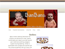Tablet Screenshot of kellysamberteethingnecklaces.weebly.com