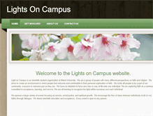 Tablet Screenshot of lightsoncampus.weebly.com