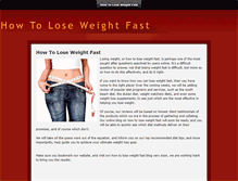 Tablet Screenshot of howtoloseweightfastx.weebly.com