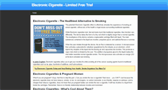 Desktop Screenshot of electroniccigarettex.weebly.com