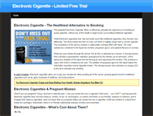 Tablet Screenshot of electroniccigarettex.weebly.com