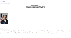 Desktop Screenshot of letterstopresident.weebly.com