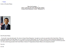 Tablet Screenshot of letterstopresident.weebly.com