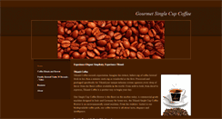Desktop Screenshot of gourmetsinglecupcoffee.weebly.com