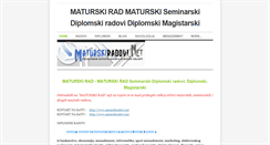 Desktop Screenshot of maturski-rad.weebly.com