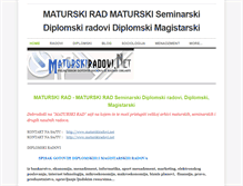 Tablet Screenshot of maturski-rad.weebly.com