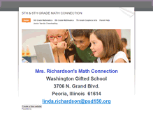 Tablet Screenshot of mathrichardson.weebly.com