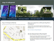 Tablet Screenshot of dogsofcollingwood.weebly.com