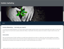 Tablet Screenshot of holisticmarketing01.weebly.com