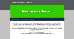 Desktop Screenshot of petsacrossamericatransport.weebly.com
