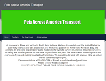 Tablet Screenshot of petsacrossamericatransport.weebly.com