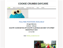 Tablet Screenshot of cookiecrumbsdaycare.weebly.com