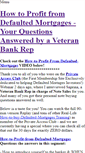 Mobile Screenshot of howtoprofitfromdefaultedmortgages.weebly.com