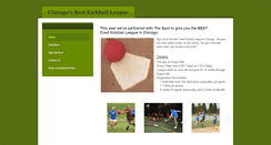 Desktop Screenshot of chicagokickball.weebly.com
