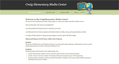 Desktop Screenshot of craigmediacenter.weebly.com