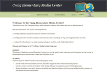 Tablet Screenshot of craigmediacenter.weebly.com