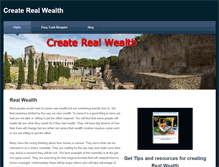 Tablet Screenshot of createrealwealth.weebly.com
